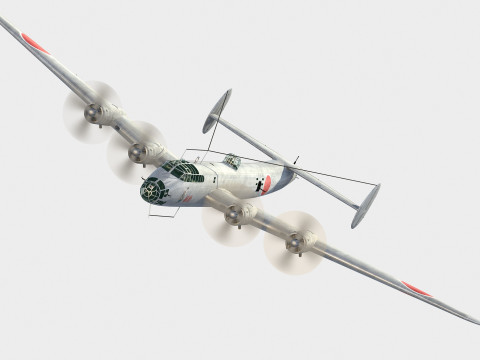 Nakajima G5N Shinzan Modello 3D