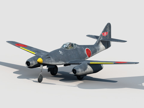 Nakajima Ki-201 Karyu Modello 3D
