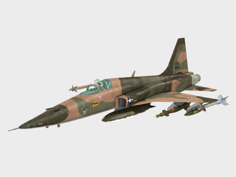 Northrop F-5 E Tiger II Modello 3D