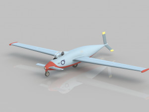 of the concept of an acrobatic glider according to the scheme of a duck Modello 3D