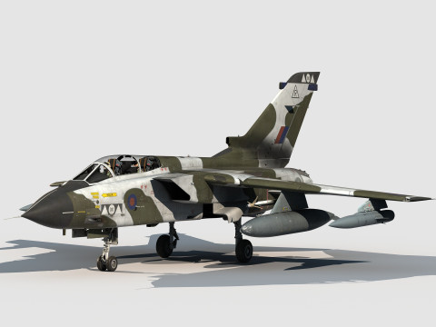 Panavia Tornado GR4-IDS British winter scheme Modello 3D
