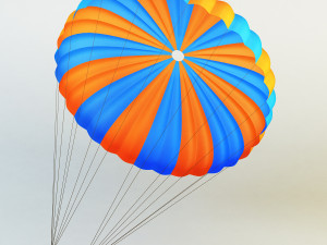 parachute Modello 3D