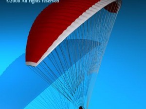 paraglider Modello 3D