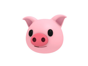 pig head Modello 3D