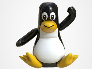pinguin float Modello 3D