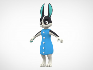 Rabbit Dotty Modello 3D