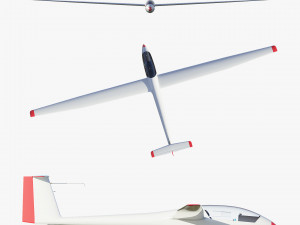 rolladen-schneider ls4 glider Modello 3D