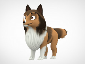 Rough Collie Modello 3D