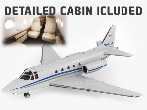 sabreliner 60 - 65 with interior Modello 3D