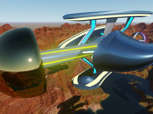 sci fi spaceship design 3ds max model and lumion Modello 3D