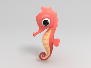 seahorse Modello 3D
