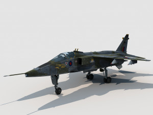 SEPECAT Jaguar British version Modello 3D