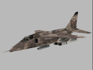 Sepecat Jaguar French version Modello 3D