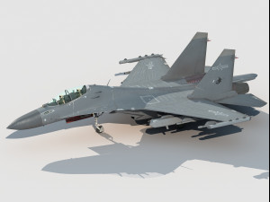 Shenyang J-16 D EW Modello 3D