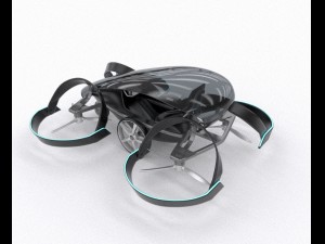 skydrive toyota drone taxi concept 3d model vray Modello 3D