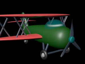 small plane of toy Modello 3D