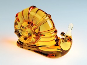 snail figurine Modello 3D