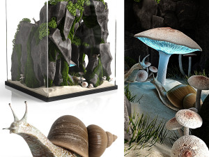 snails house Modello 3D