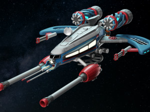 Spaceship 001 Modello 3D