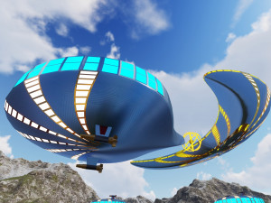 spaceship design Modello 3D