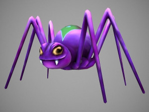 spider cartoon Modello 3D