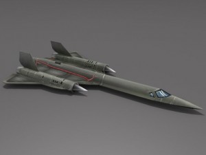 sr71 blackbird Modello 3D