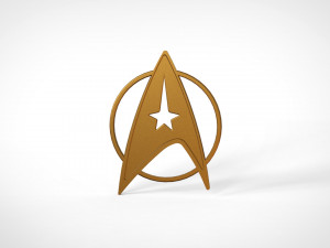 Star trek logo Modello 3D