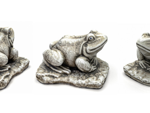Stone toad for garden Modello 3D