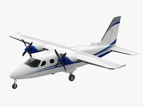 Tecnam P2012 Traveller Modello 3D