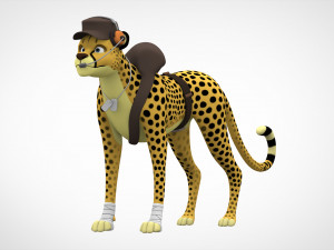 tf2 scout cheetah Modello 3D