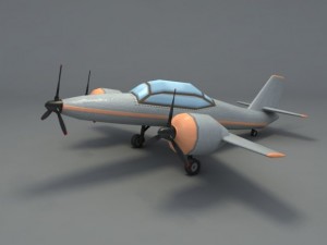 toy airplane Modello 3D