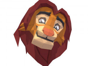 trophy simba Modello 3D