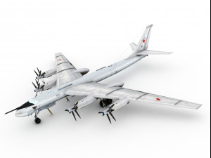tupolev tu-95 bear Modello 3D