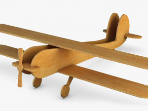 wooden toy plane v 1 Modello 3D