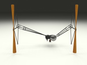 wright flyer propulsion animated Modello 3D