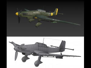 WW2 German Aircraft Modello 3D