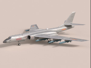 Xian H-6K Modello 3D