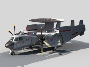 Xian KJ-600 AEW Modello 3D