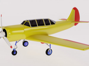 Yak-52 Modello 3D