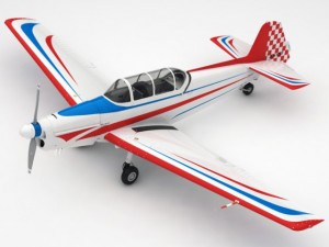 zlin 526f Modello 3D