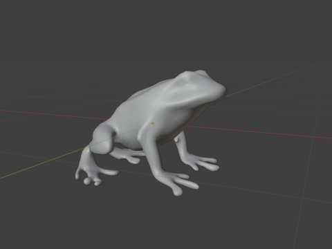 A frog high poly Modello 3D