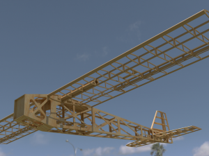aircraft power structure Modello 3D