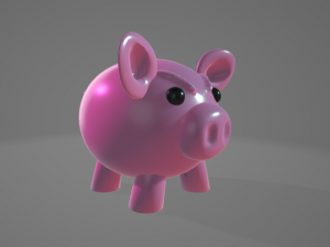 ANGRY LITTLE PIG - 3D MODEL Modello 3D