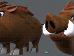 boar v02 Modello 3D