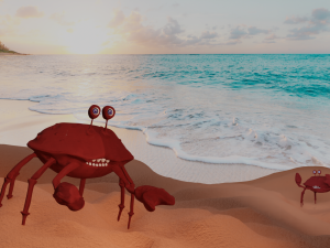 cartoon crab Modello 3D