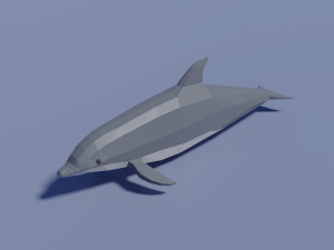 cartoon dolphin Modello 3D