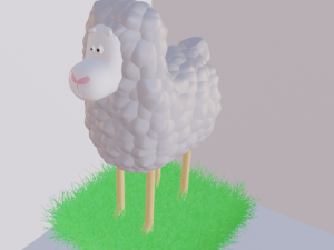 Cartoon lamb Modello 3D