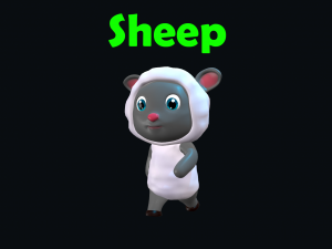 Cartoon Sheep Character Animated Modello 3D