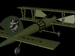 cute air fighter Modello 3D