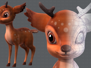 deer v01 Modello 3D